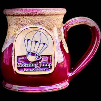 Clay Red and Gold Mug